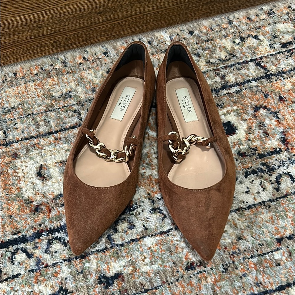 Steve Madden Brown Suede Women's Flats